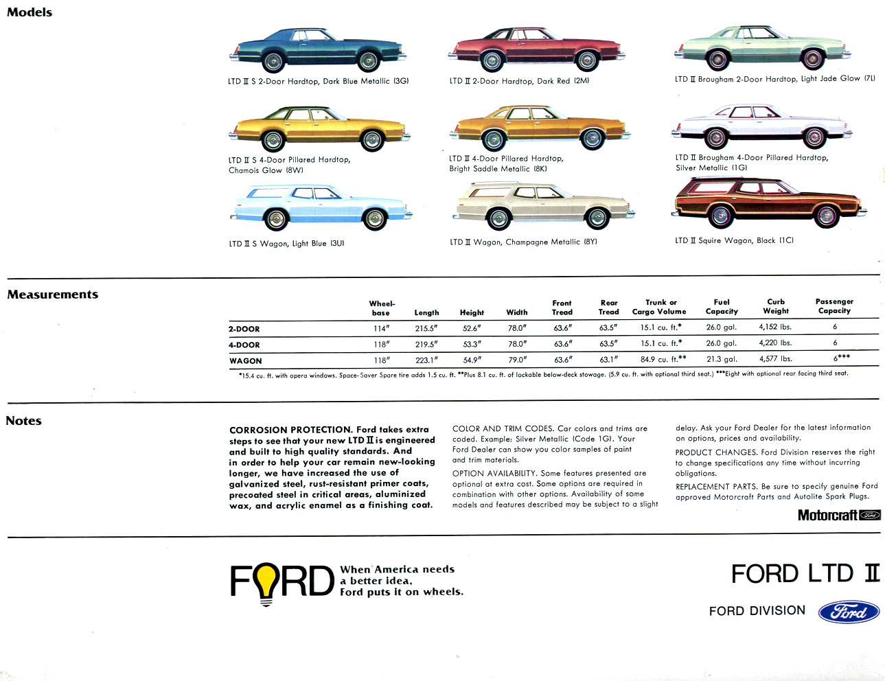 1977 Ford LTD II Brochure Page 7